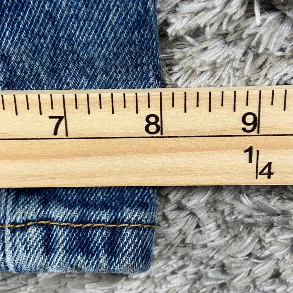 Levi's 505 Jeans Men 38x30 Blue Denim Regular Fit Straight Leg Cotton Blend Pant